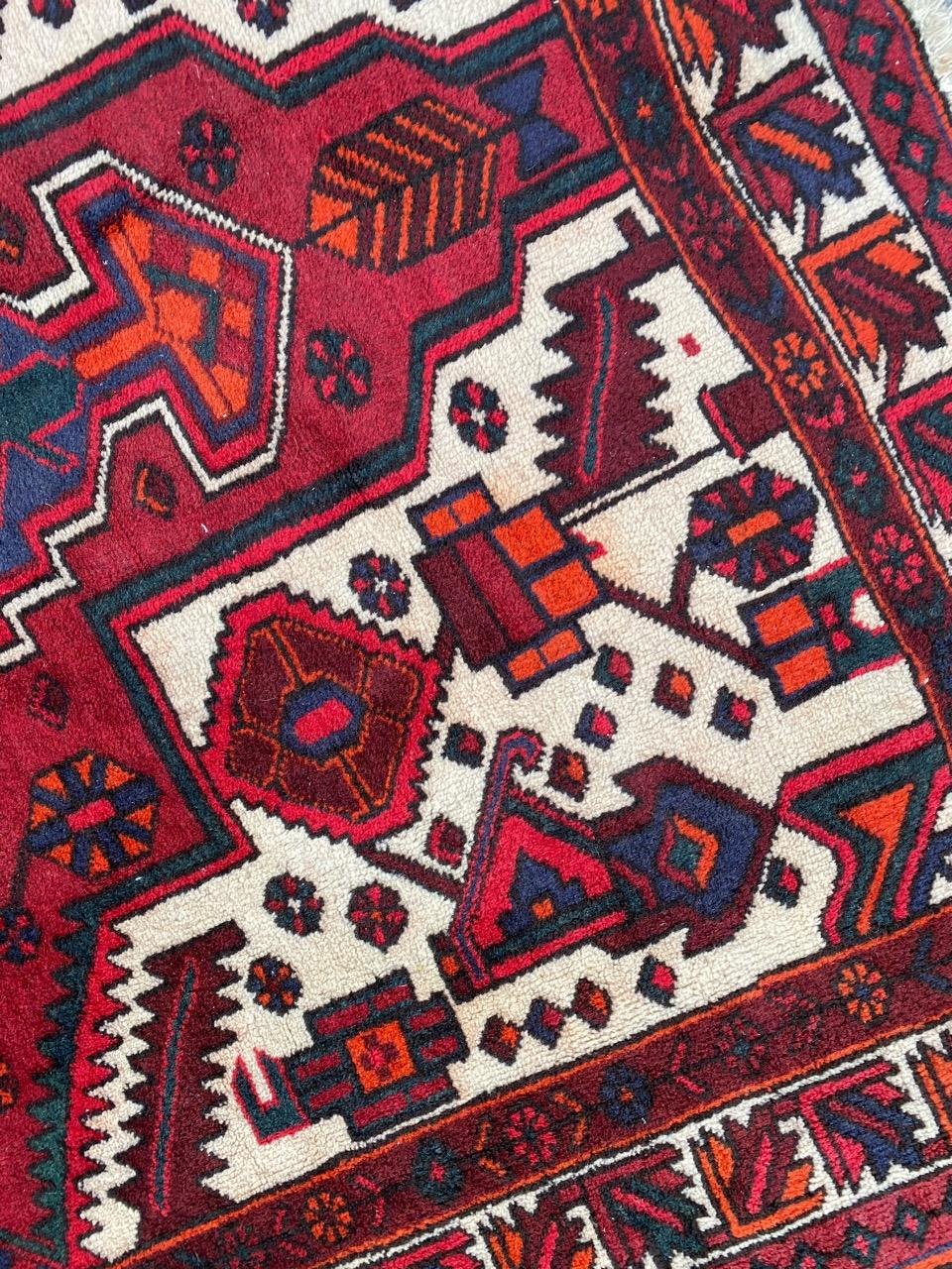 Asian Nice Vintage Tribal Hamadan Rug For Sale