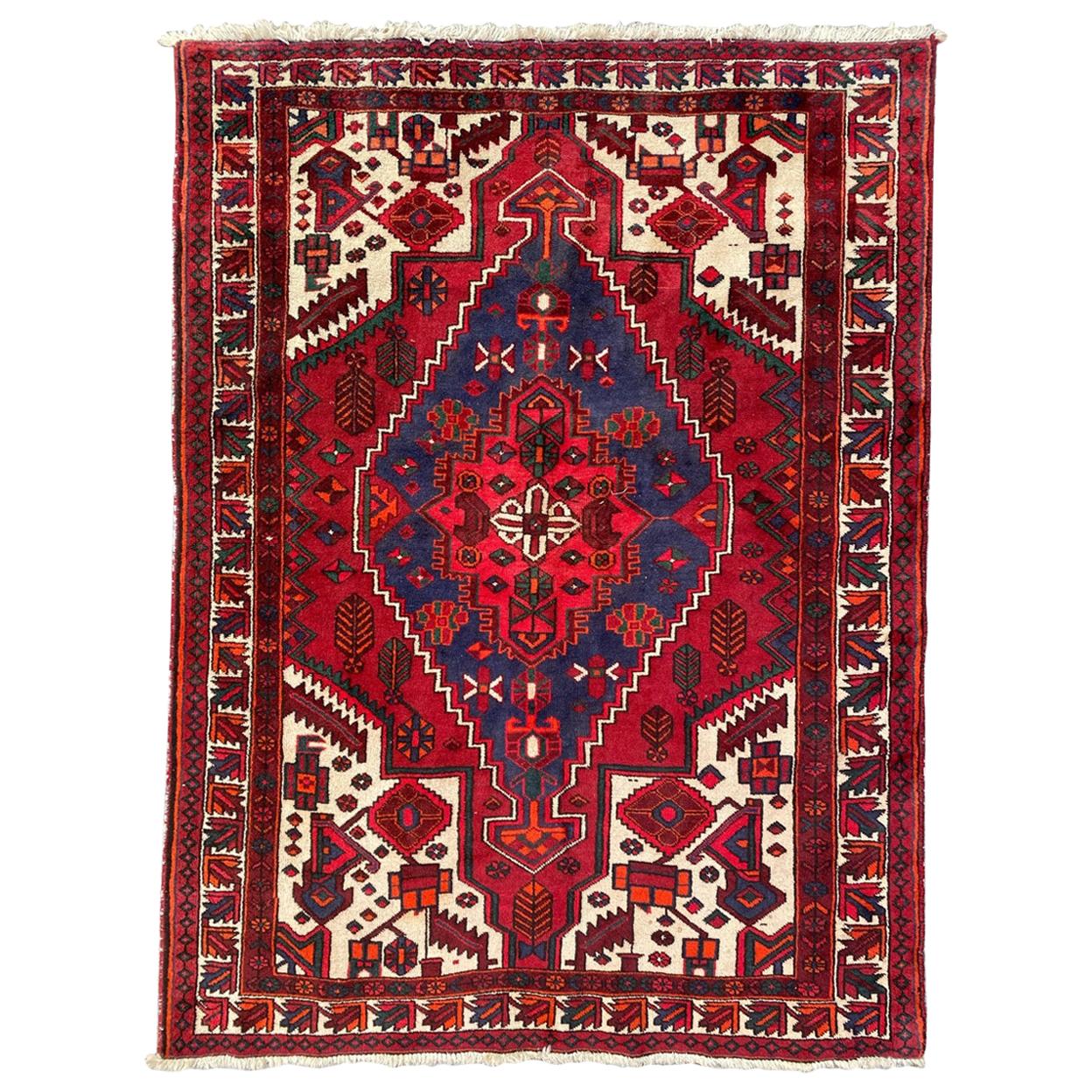 Nice Vintage Tribal Hamadan Rug