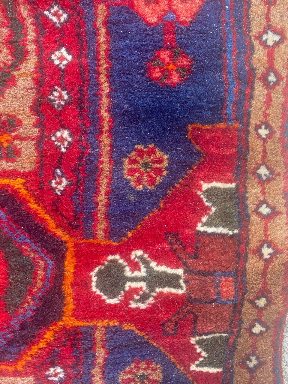 Bobyrug’s Nice Vintage Tribal Kurdish Runner For Sale 8