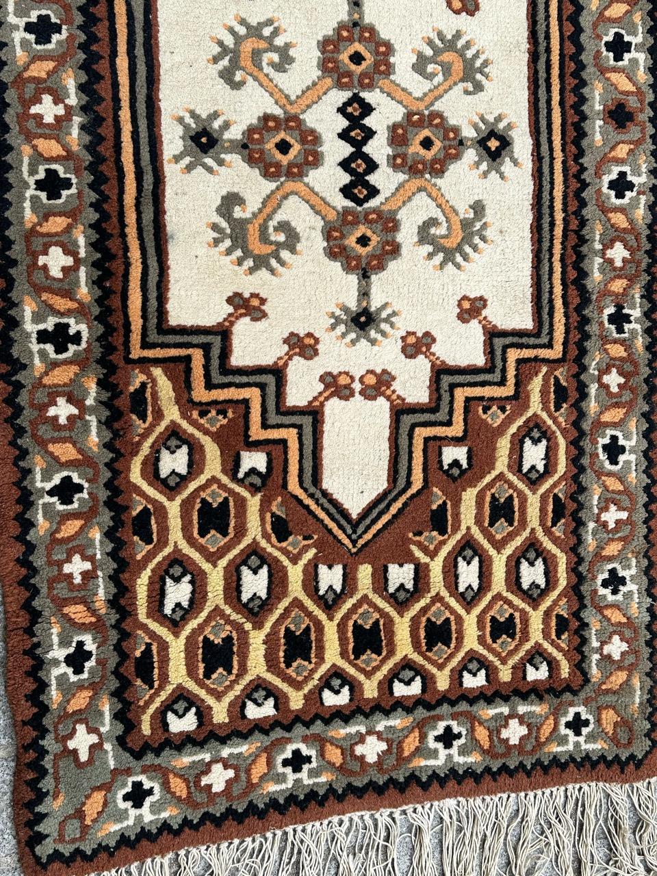 Tribale Bellissimo tappeto tribale tunisino vintage in vendita