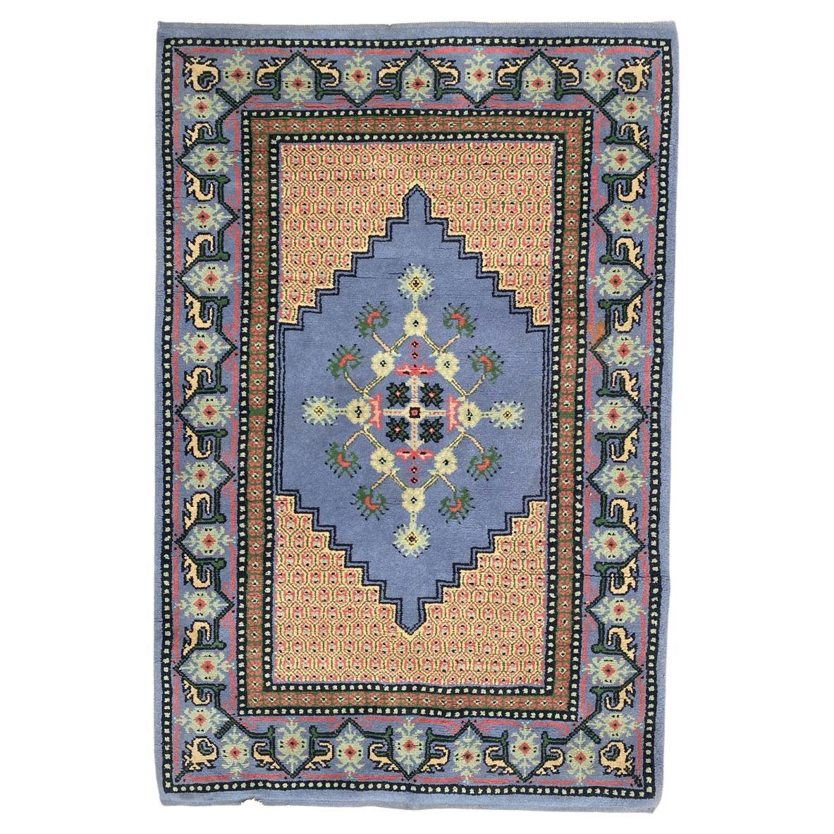 Original tunisian contemporary artist's rug from the 1970's. For Sale