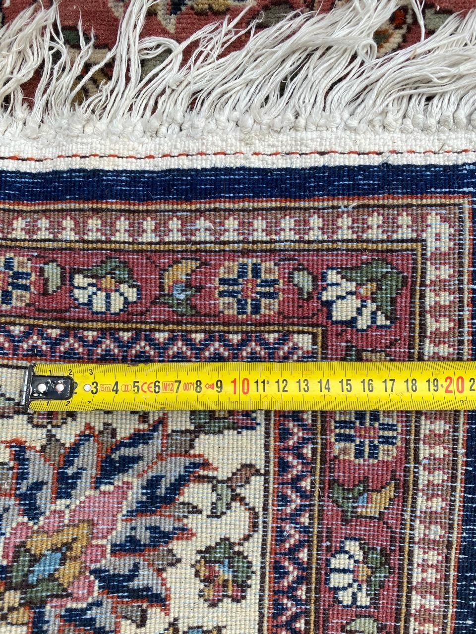 Nice Vintage Turkish Hereke Rug For Sale 11