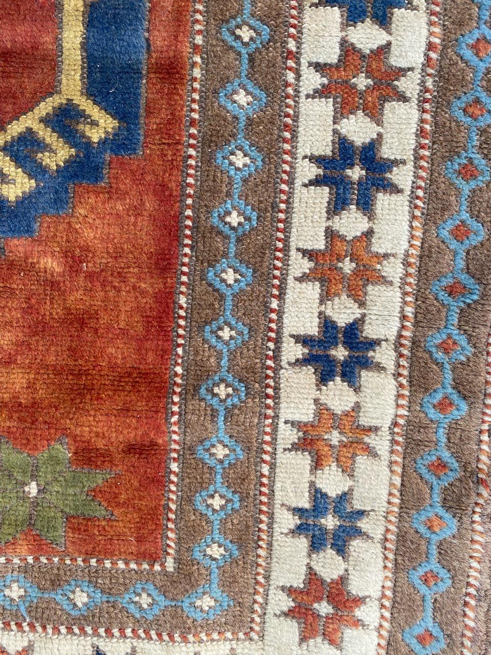 Bobyrug’s Nice Vintage Turkish Kars rug For Sale 3