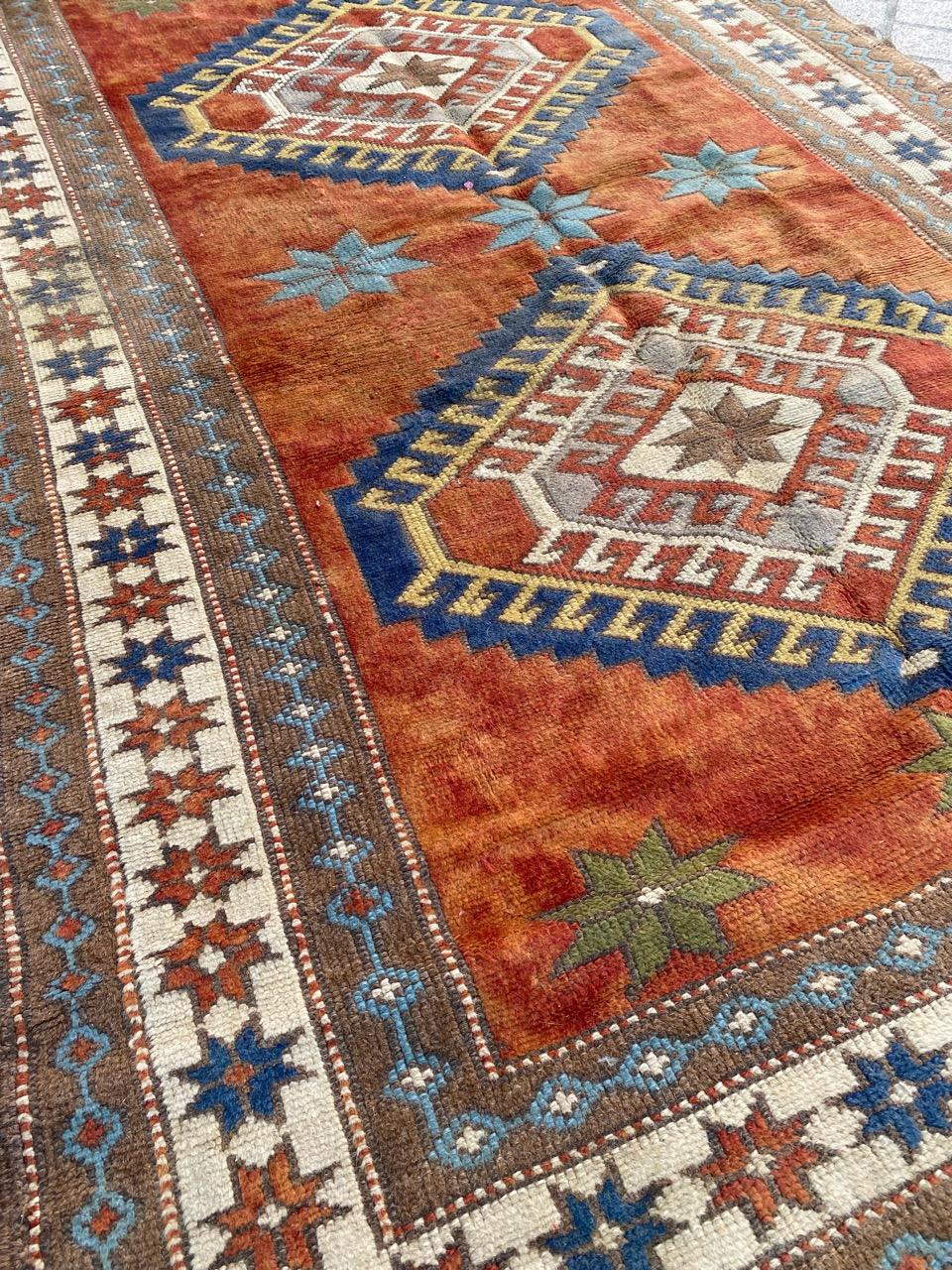 Bobyrug’s Nice Vintage Turkish Kars rug For Sale 5