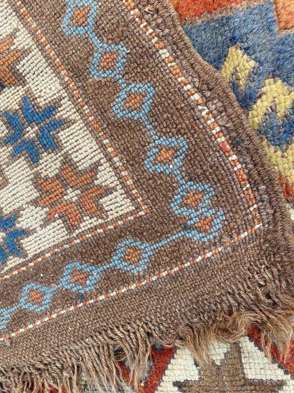 Bobyrug’s Nice Vintage Turkish Kars rug For Sale 10