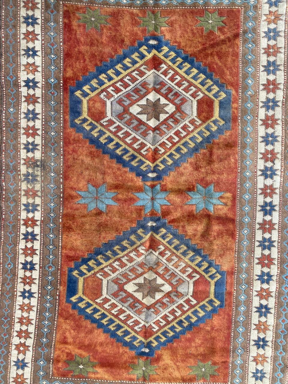 Oushak Bobyrug’s Nice Vintage Turkish Kars rug For Sale