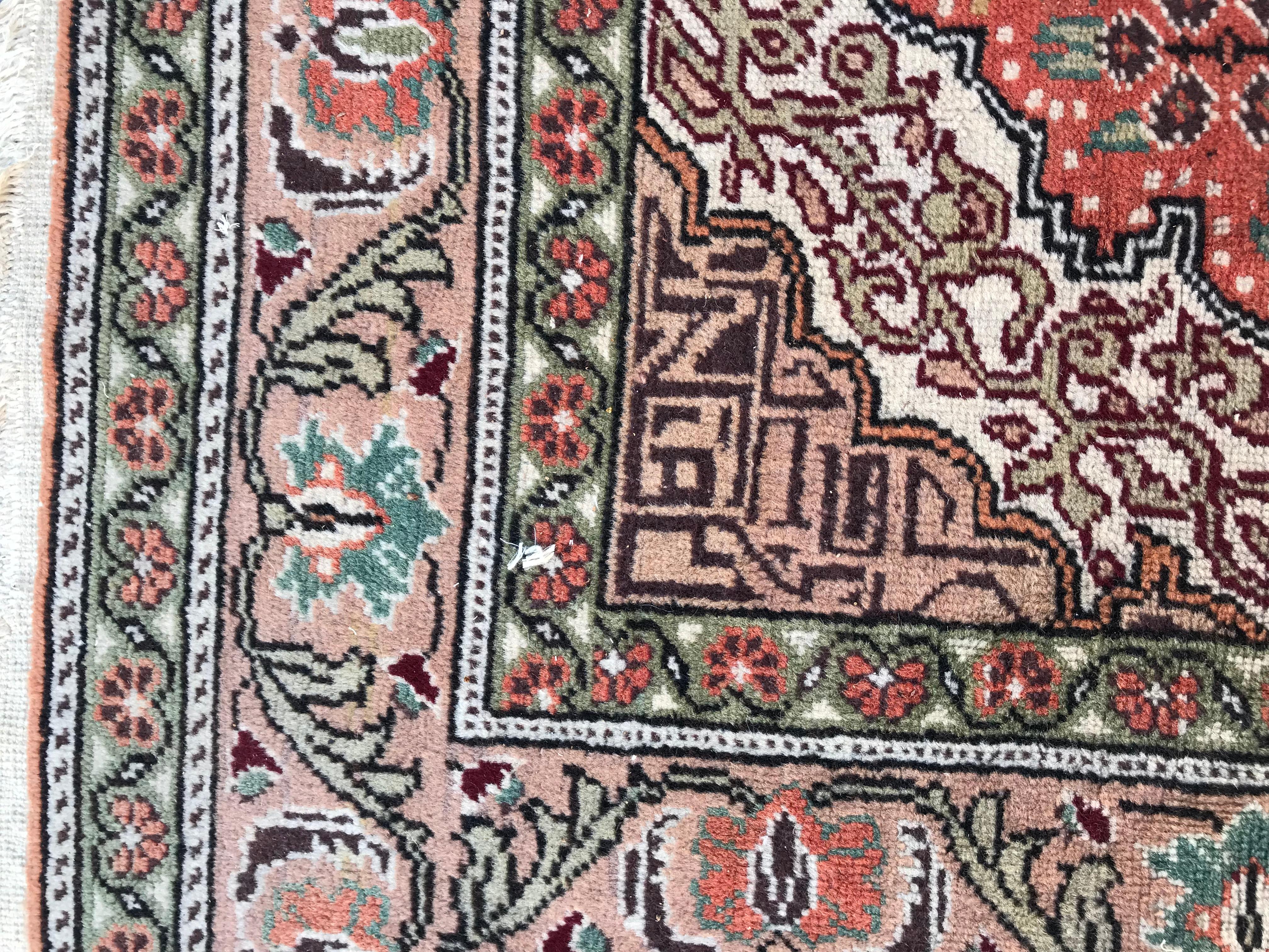 Bobyrug’s Nice Vintage Turkish Kayseri Rug For Sale 5