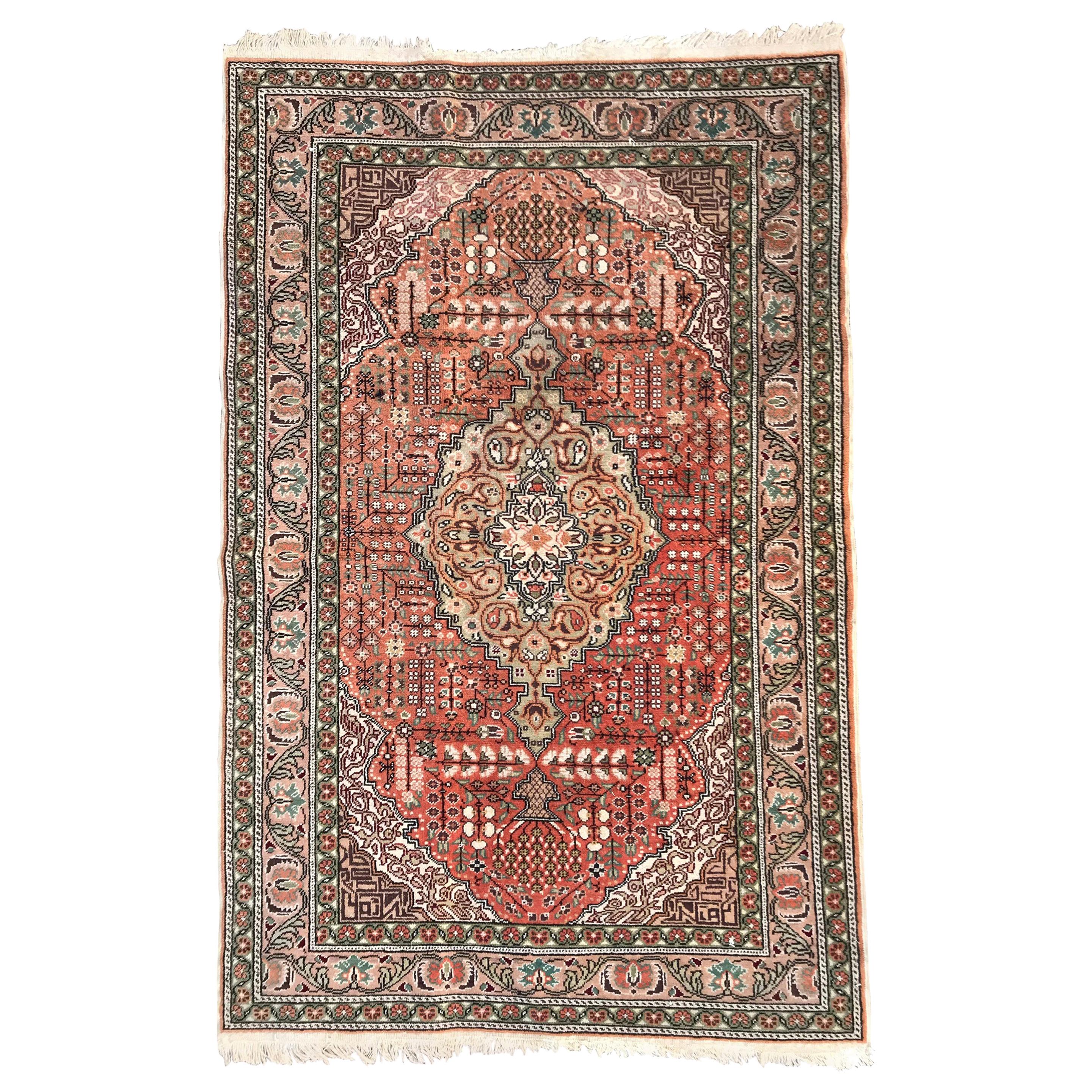 Bobyrug’s Nice Vintage Turkish Kayseri Rug