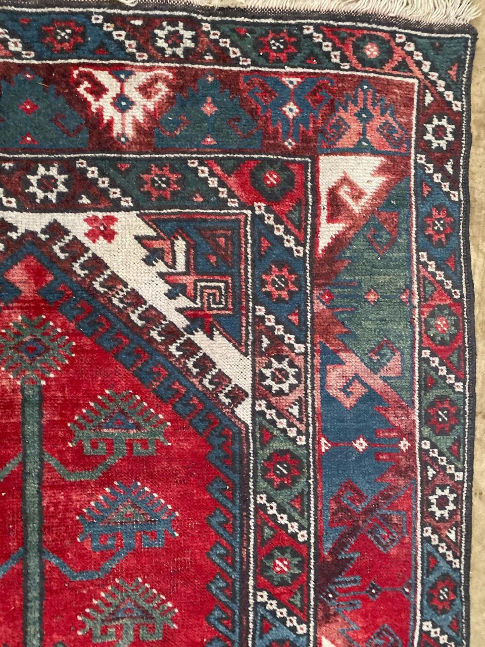Nice Vintage Turkish Konya Rug For Sale 4