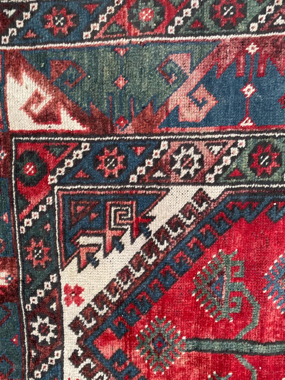 Kazak Nice Vintage Turkish Konya Rug For Sale