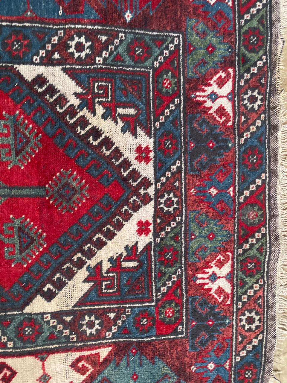 Nice Vintage Turkish Konya Rug In Good Condition For Sale In Saint Ouen, FR