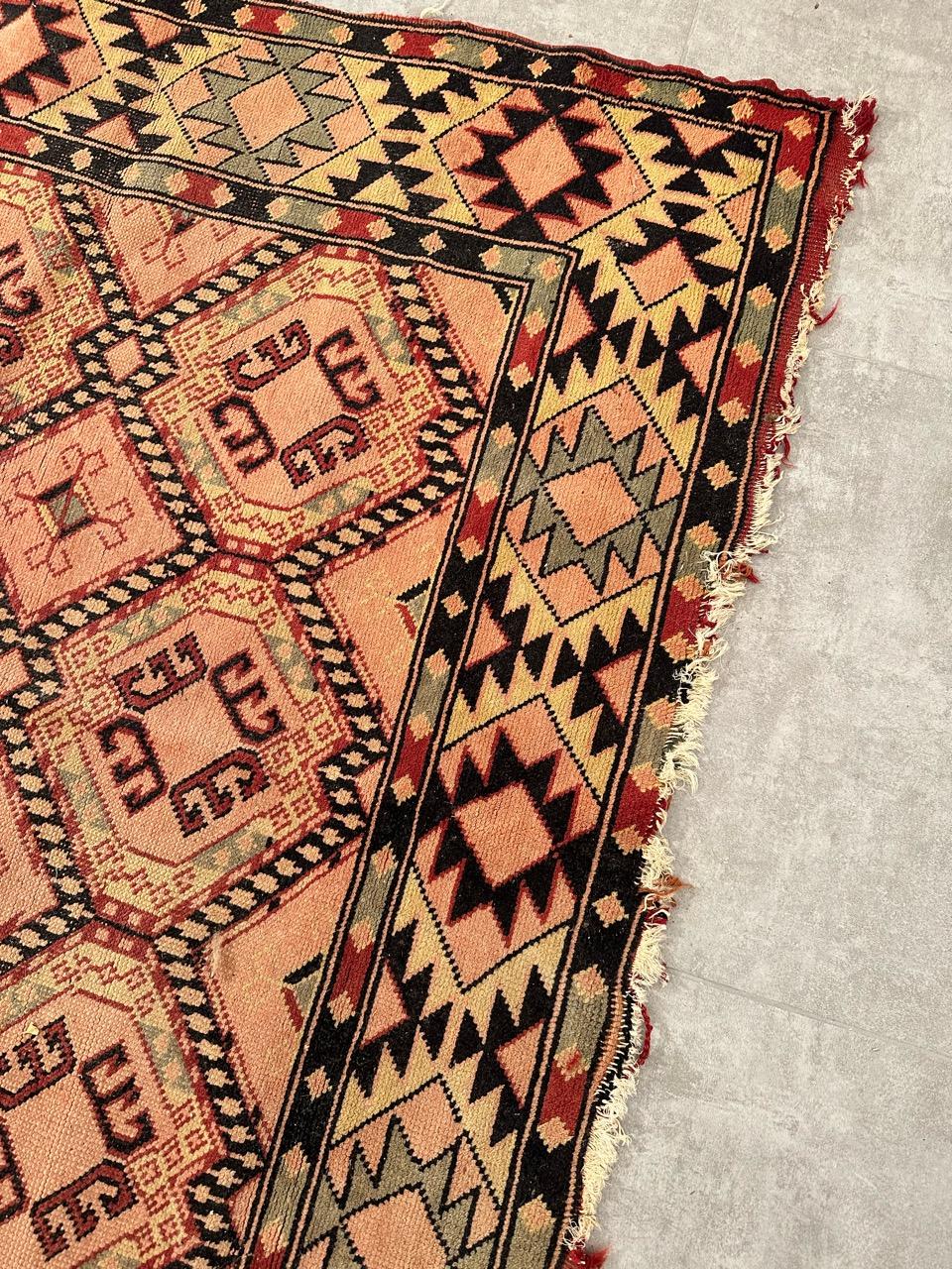 Bobyrug's Nice Vintage Türkischer Teppich im Angebot 6