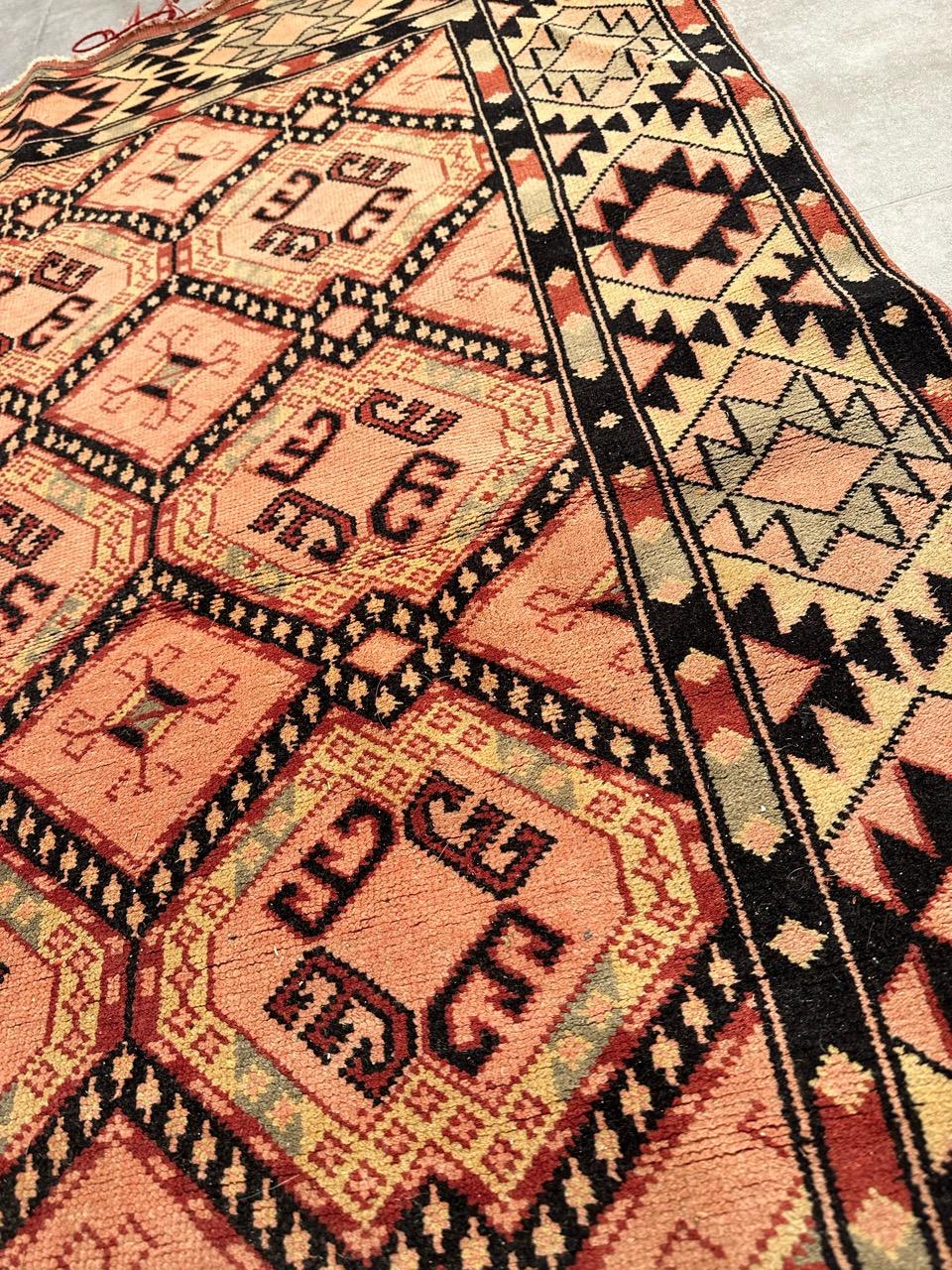 Bobyrug's Nice Vintage Türkischer Teppich im Angebot 9