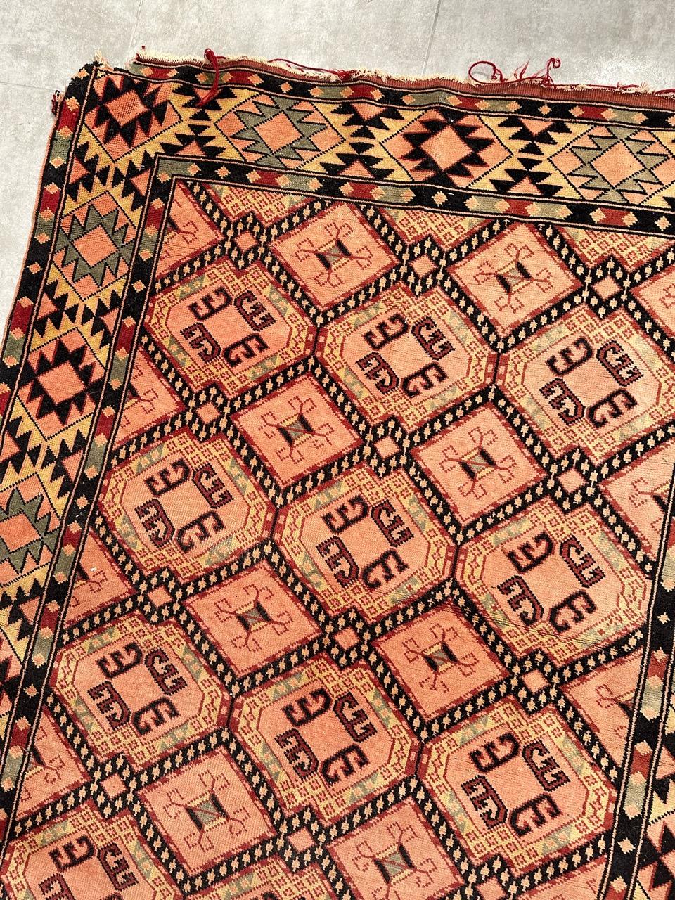 Bobyrug's Nice Vintage Türkischer Teppich (Handgeknüpft) im Angebot