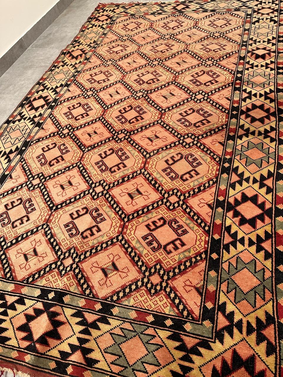 Bobyrug's Nice Vintage Türkischer Teppich im Angebot 1