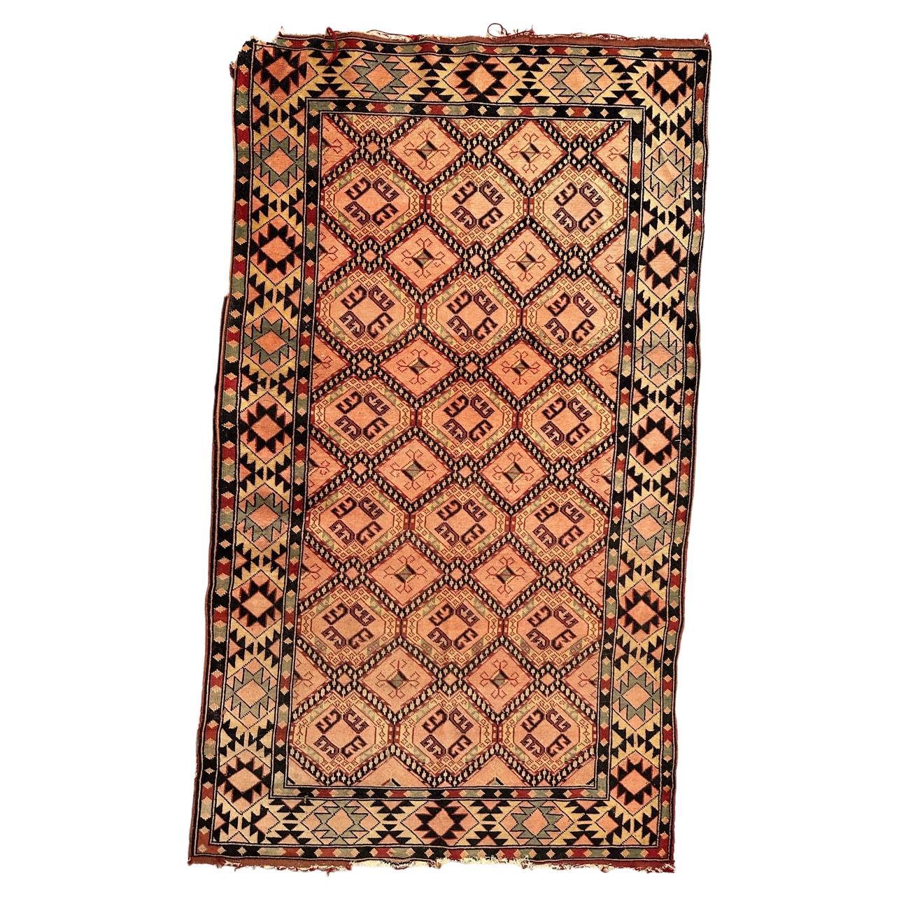 Bobyrug's Nice Vintage Türkischer Teppich im Angebot