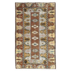 Bobyrug's Schöner türkischer Vintage-Teppich 