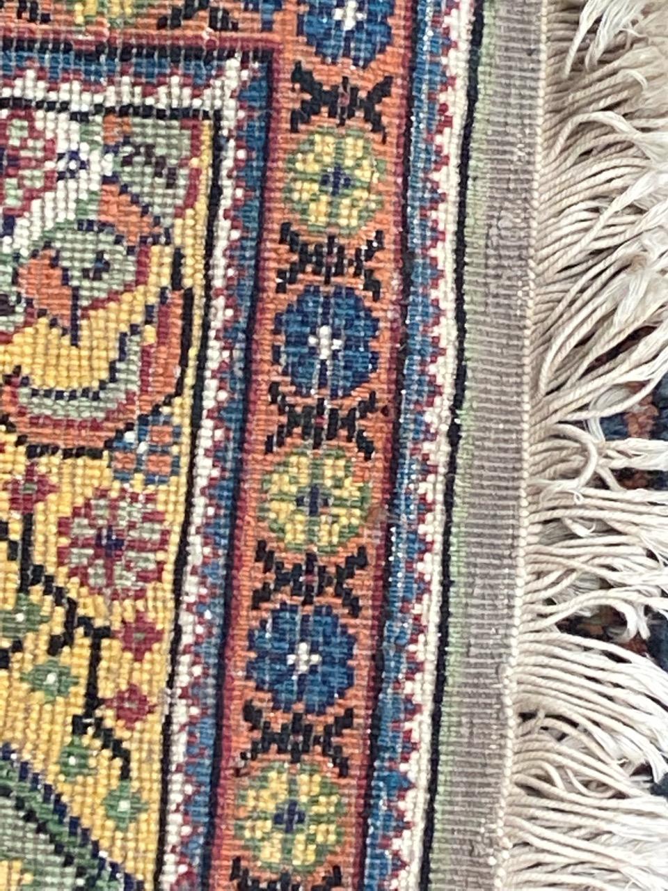 Bobyrug’s Nice Vintage Turkish Silk Kayseri Rug For Sale 8