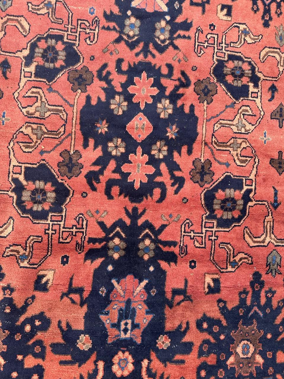 Bobyrug’s Nice vintage Turkmen Afghan rug  For Sale 3