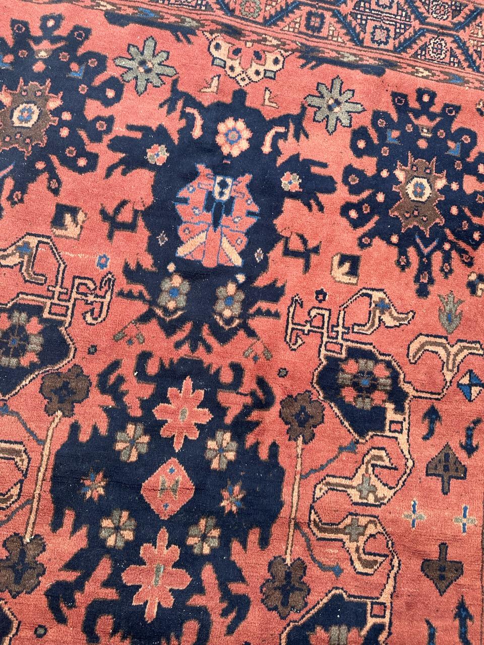 Bobyrug’s Nice vintage Turkmen Afghan rug  For Sale 5