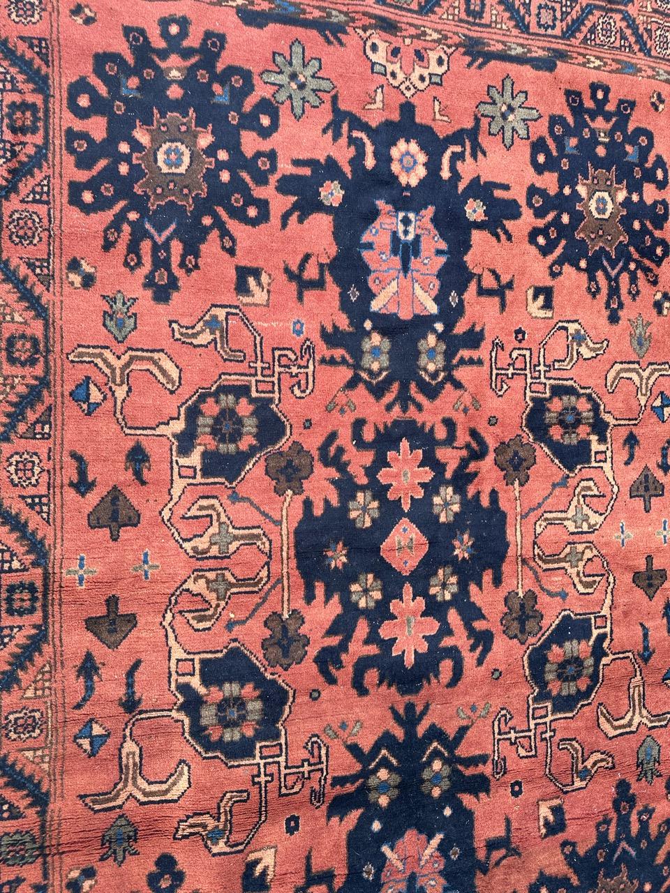 Bobyrug’s Nice vintage Turkmen Afghan rug  For Sale 6