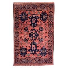 Bobyrug’s Nice Retro Turkmen Afghan rug 