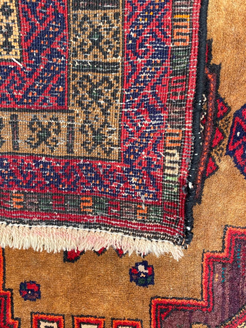 Nice Vintage Turkmen Baluch Rug For Sale 7