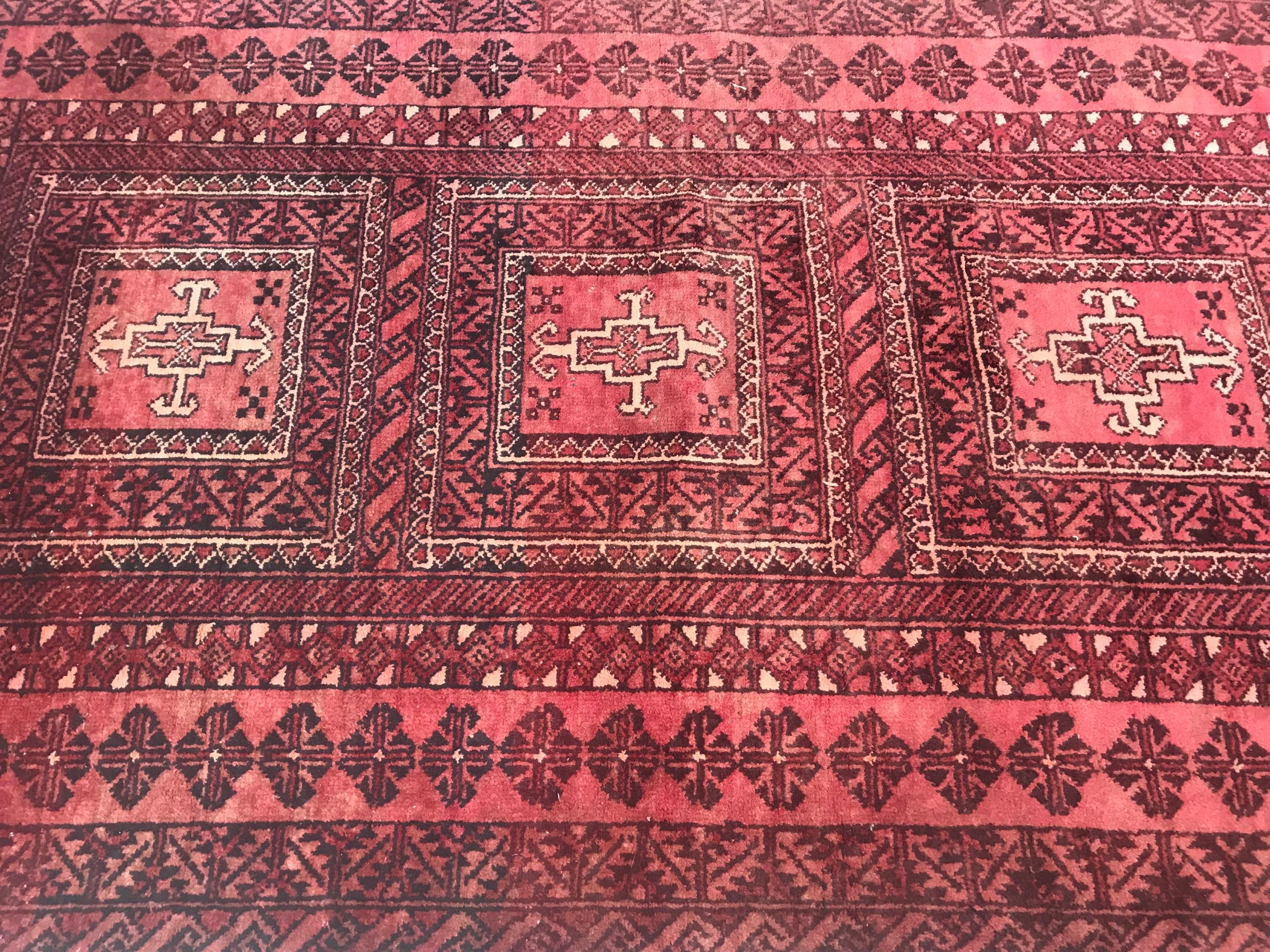 Afghano Bel tappeto vintage Turkmen Baluch in vendita