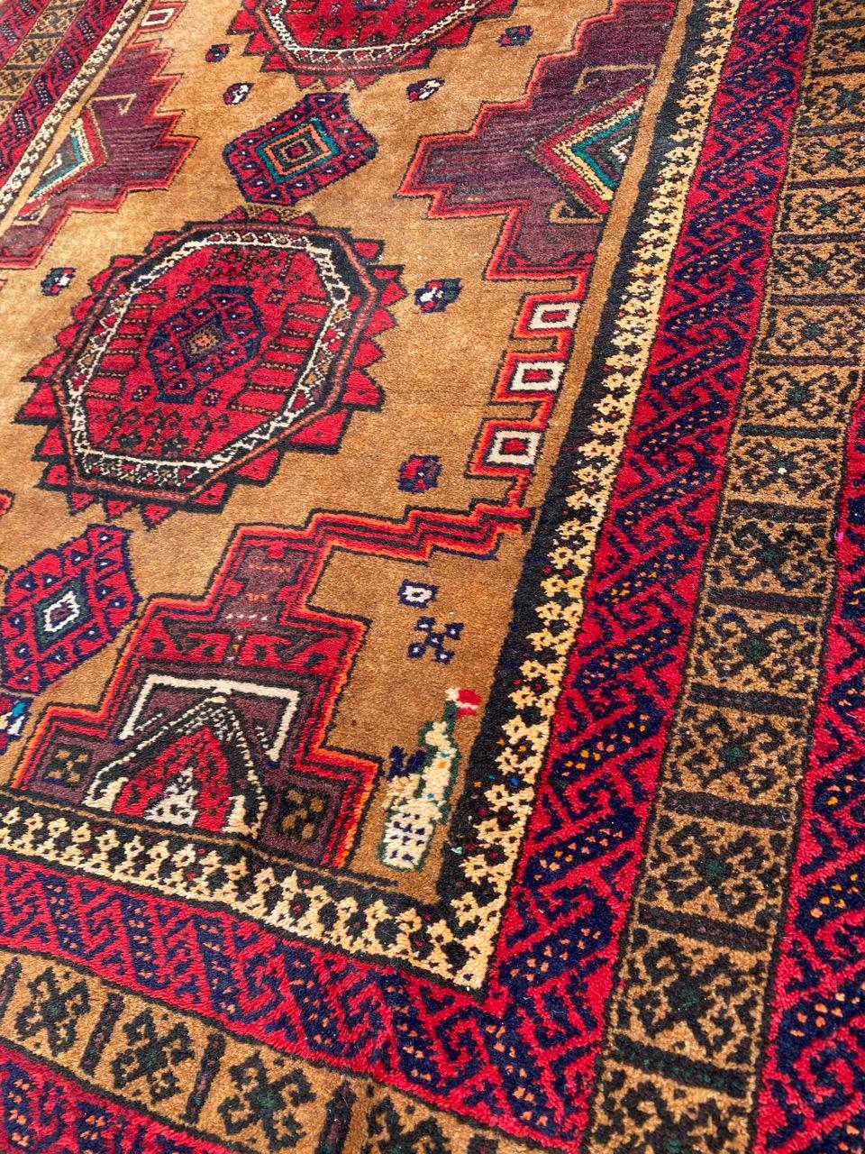 Lana Bel tappeto vintage Turkmen Baluch in vendita