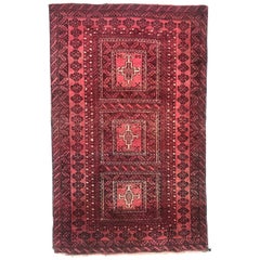 Nice Retro Turkmen Baluch Rug