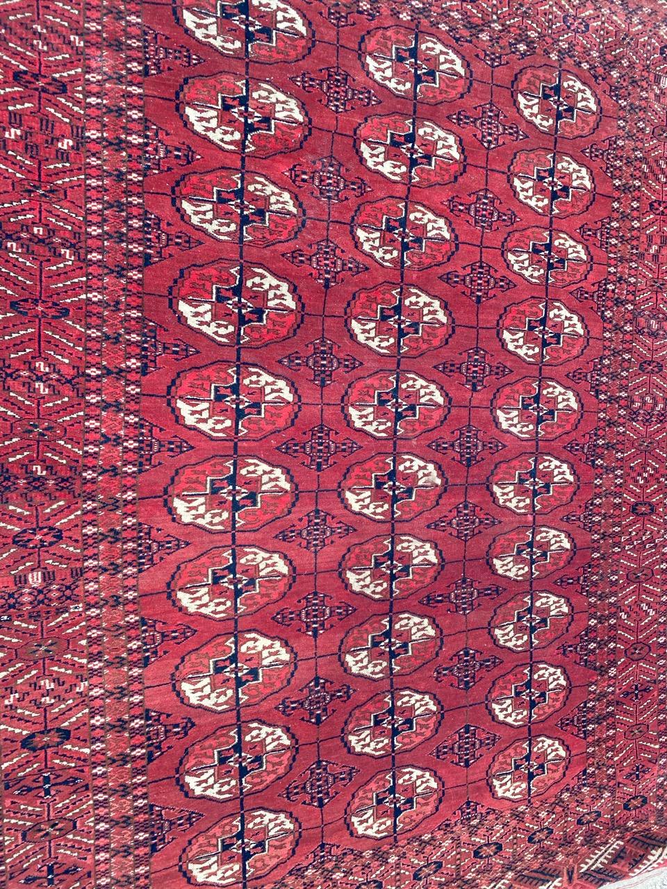 Nice Vintage Turkmen Bokhara Rug 1