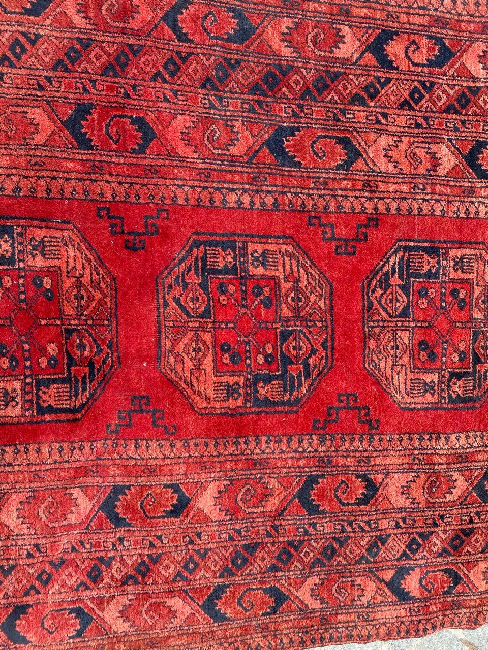 Nice Vintage Turkmen Ersari Rug 3