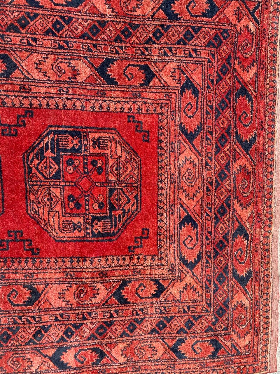 Nice Vintage Turkmen Ersari Rug 5