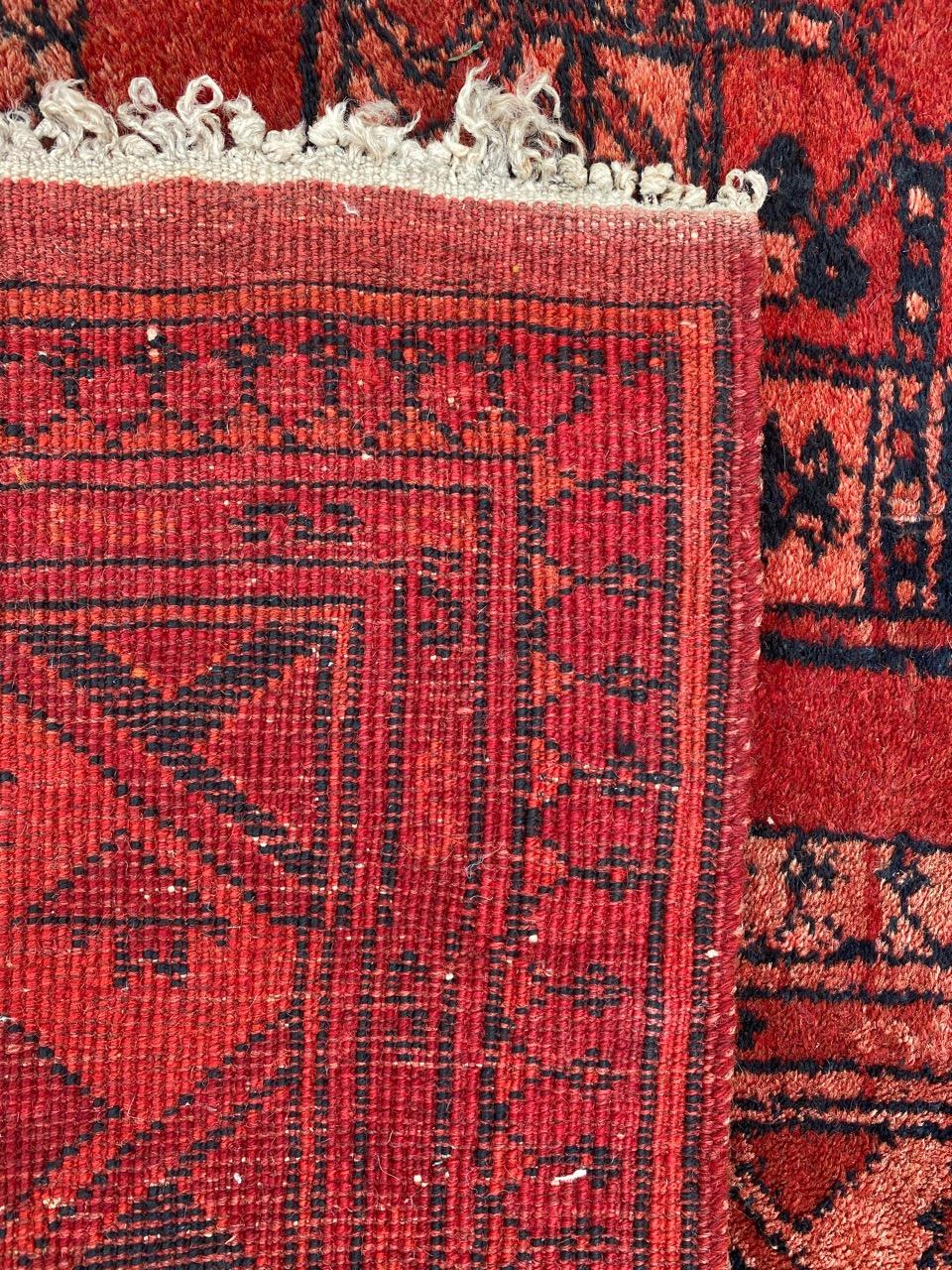 Nice Vintage Turkmen Ersari Rug 12