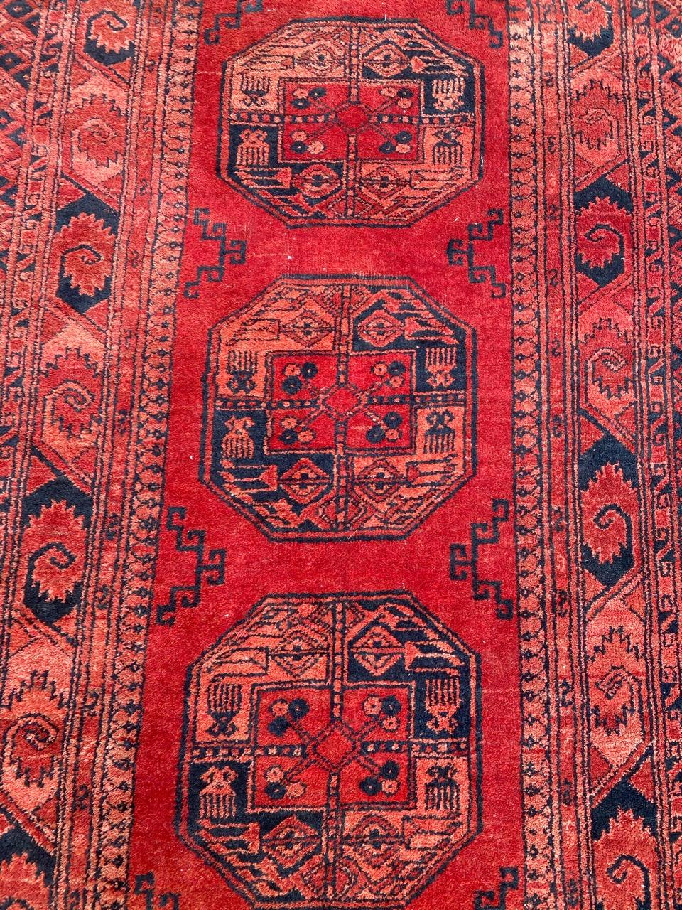 Afghan Nice Vintage Turkmen Ersari Rug