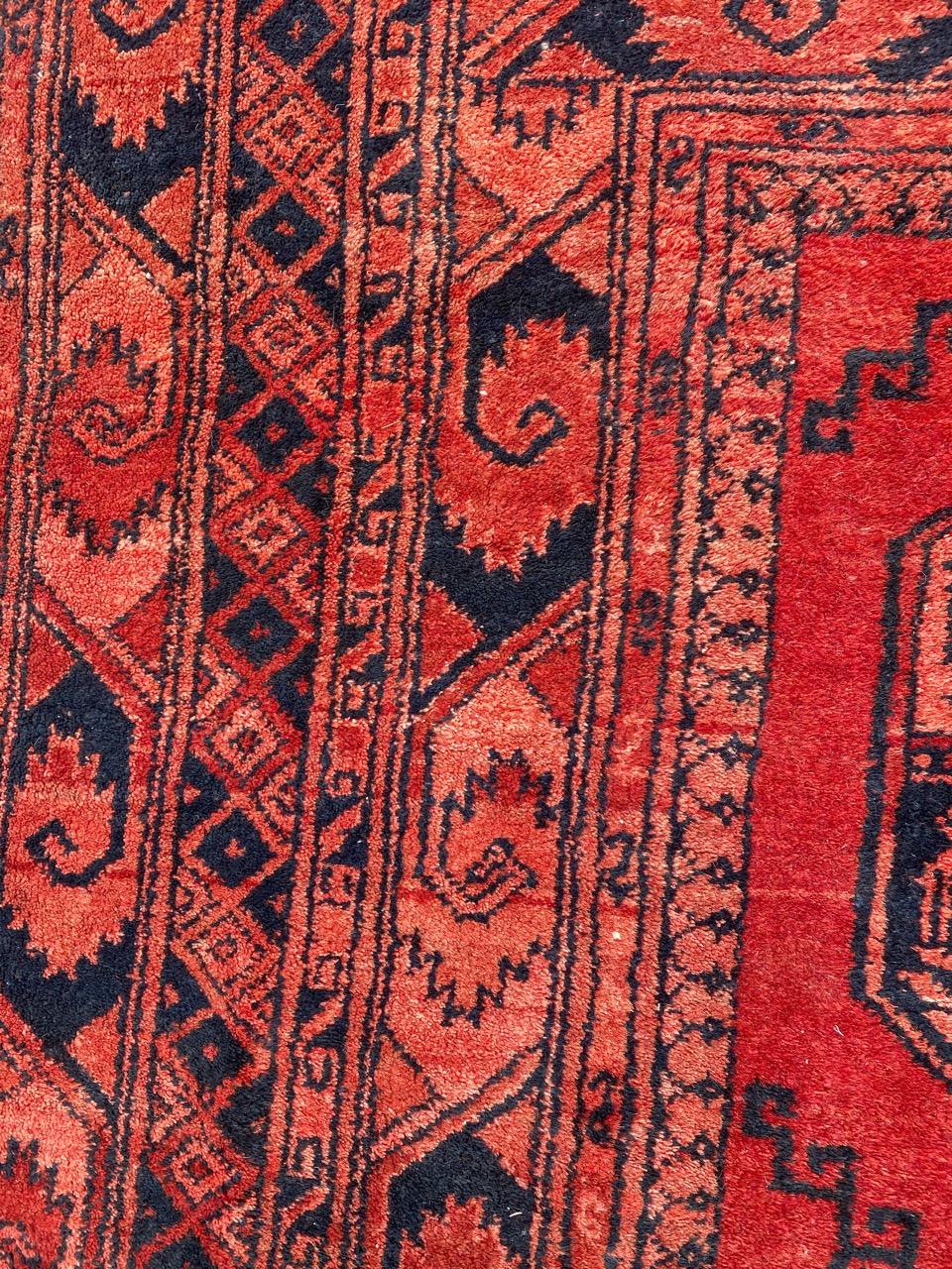 Wool Nice Vintage Turkmen Ersari Rug