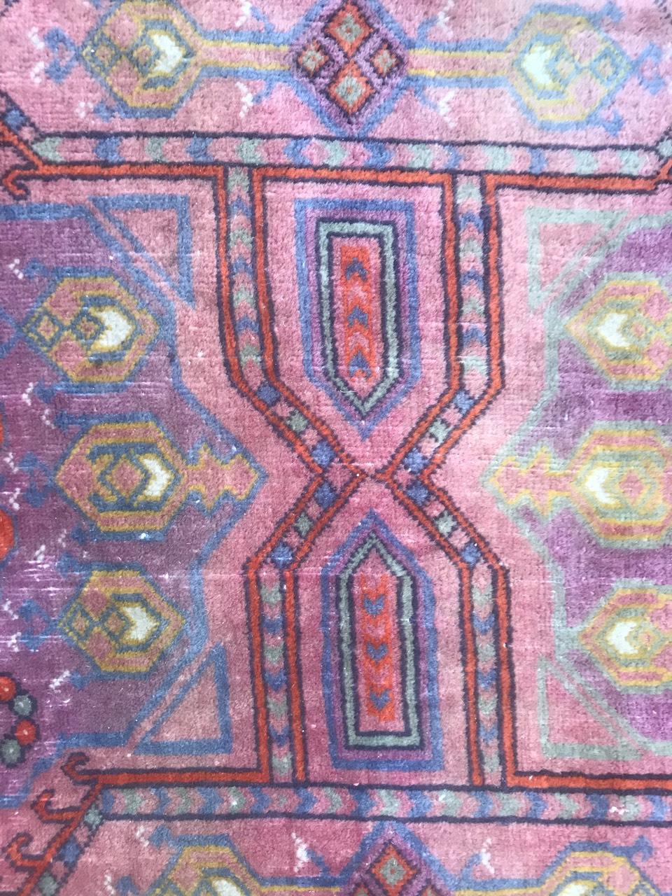 Bobyrug's Nice Vintage Turkmen Teppich im Angebot 4