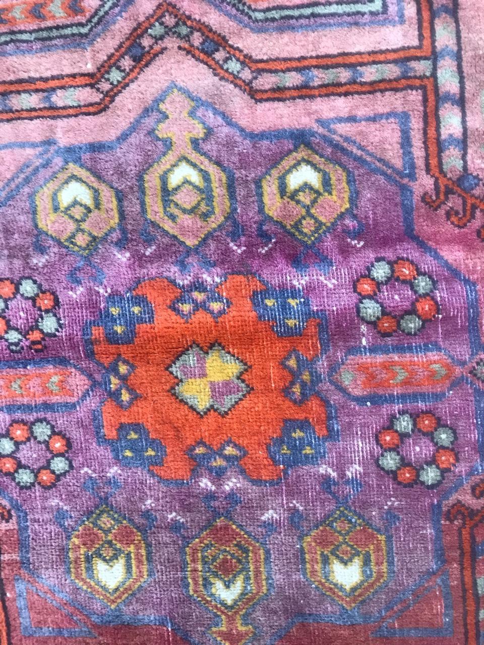 Bobyrug's Nice Vintage Turkmen Teppich (Handgeknüpft) im Angebot