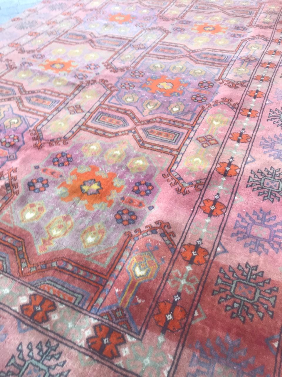 Bobyrug's Nice Vintage Turkmen Teppich (Wolle) im Angebot