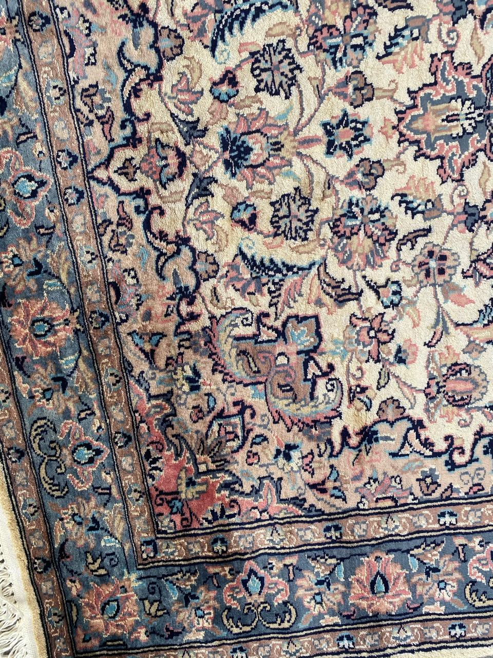 Nice Vintage Wool and Silk Pakistani Rug 6