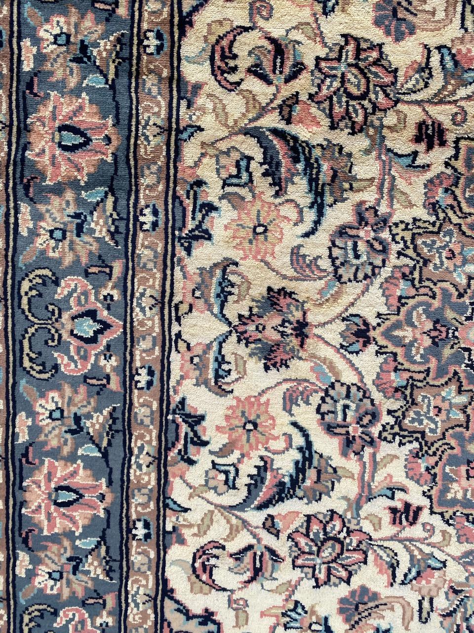 Bobyrug’s Nice Vintage Wool and Silk Pakistani Rug For Sale 2