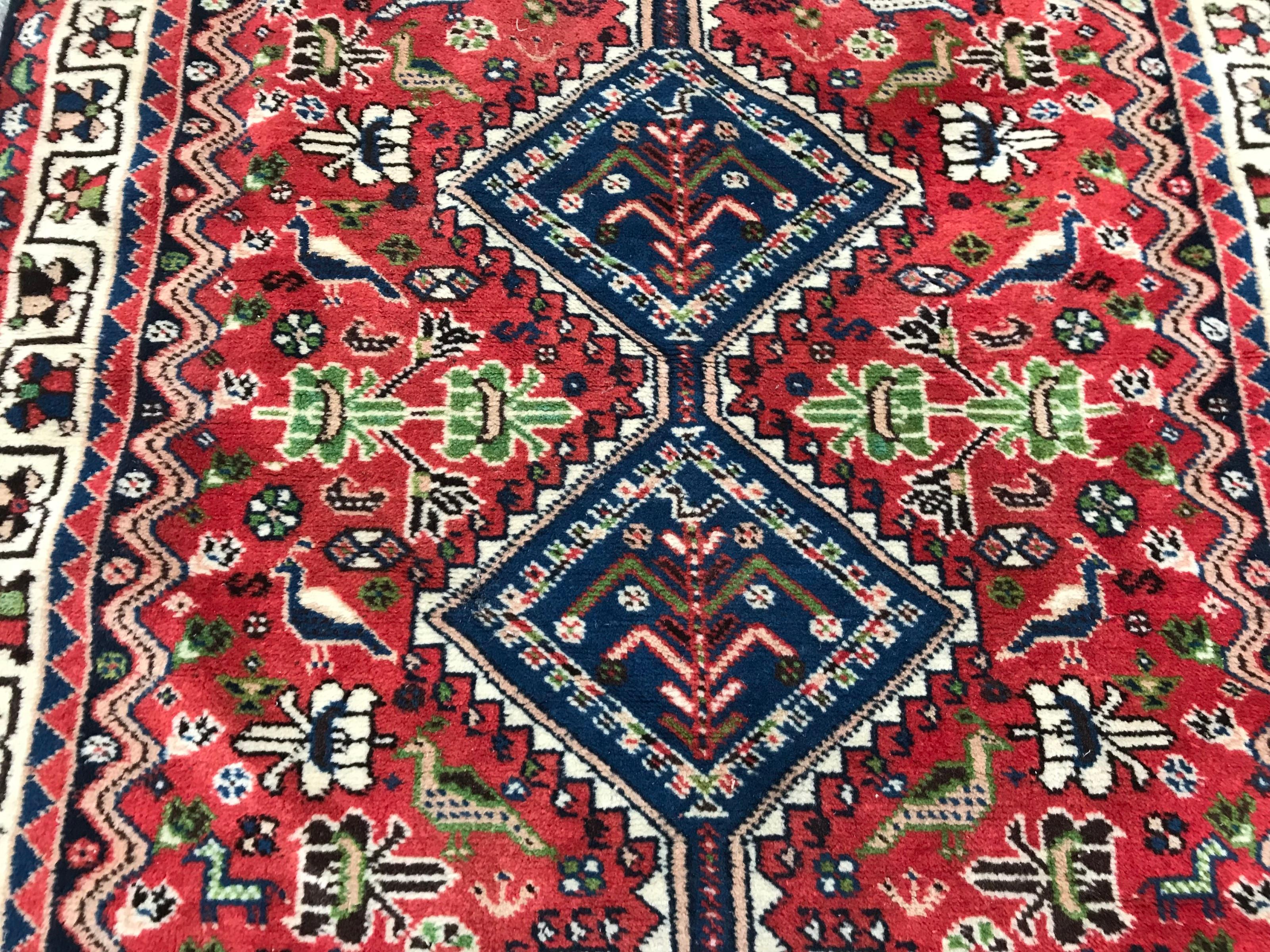 Central Asian Nice Vintage Yalameh Rug For Sale