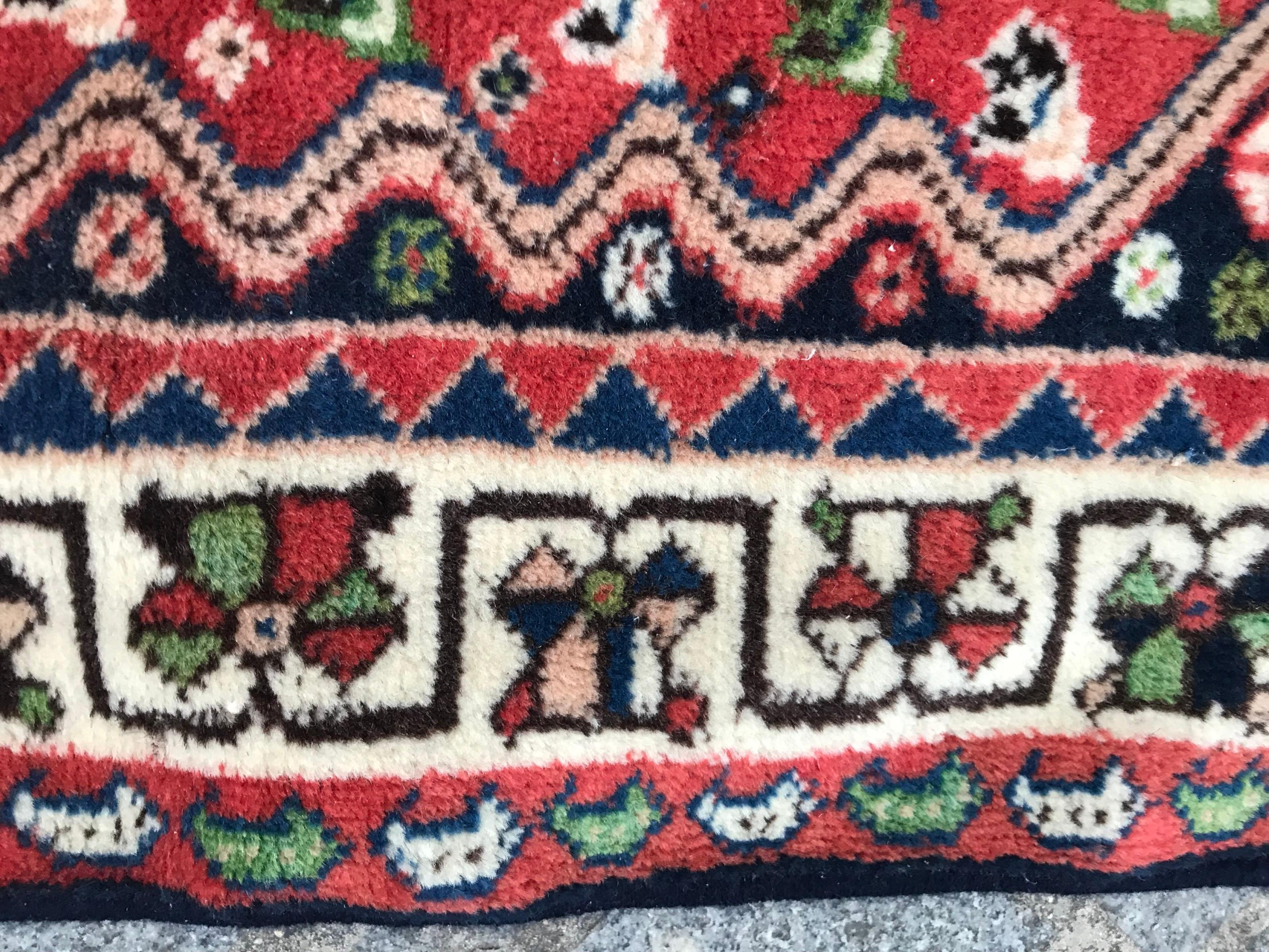 Wool Nice Vintage Yalameh Rug For Sale