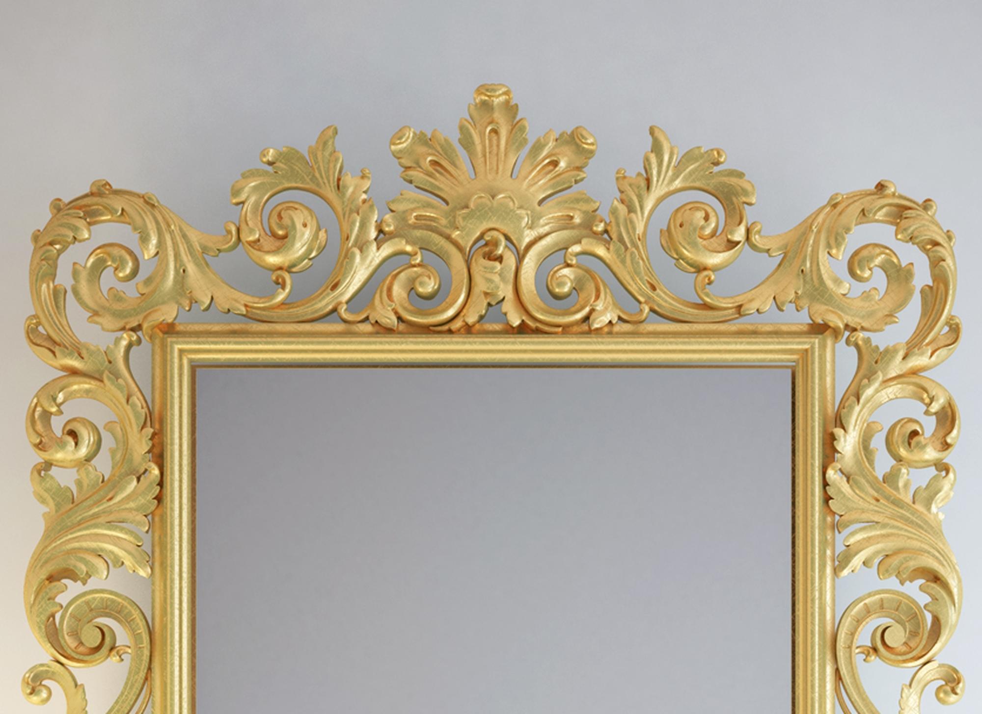 Victorian Nice Wall Mirror Frame from Oak or Beech For Sale