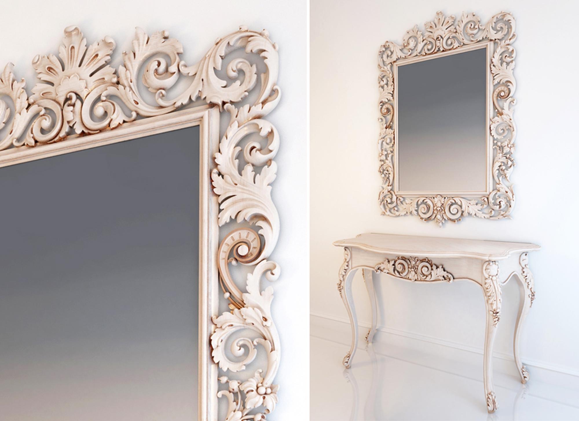 Nice Wall Mirror Frame from Oak or Beech In New Condition For Sale In St Petersburg, St Petersburg