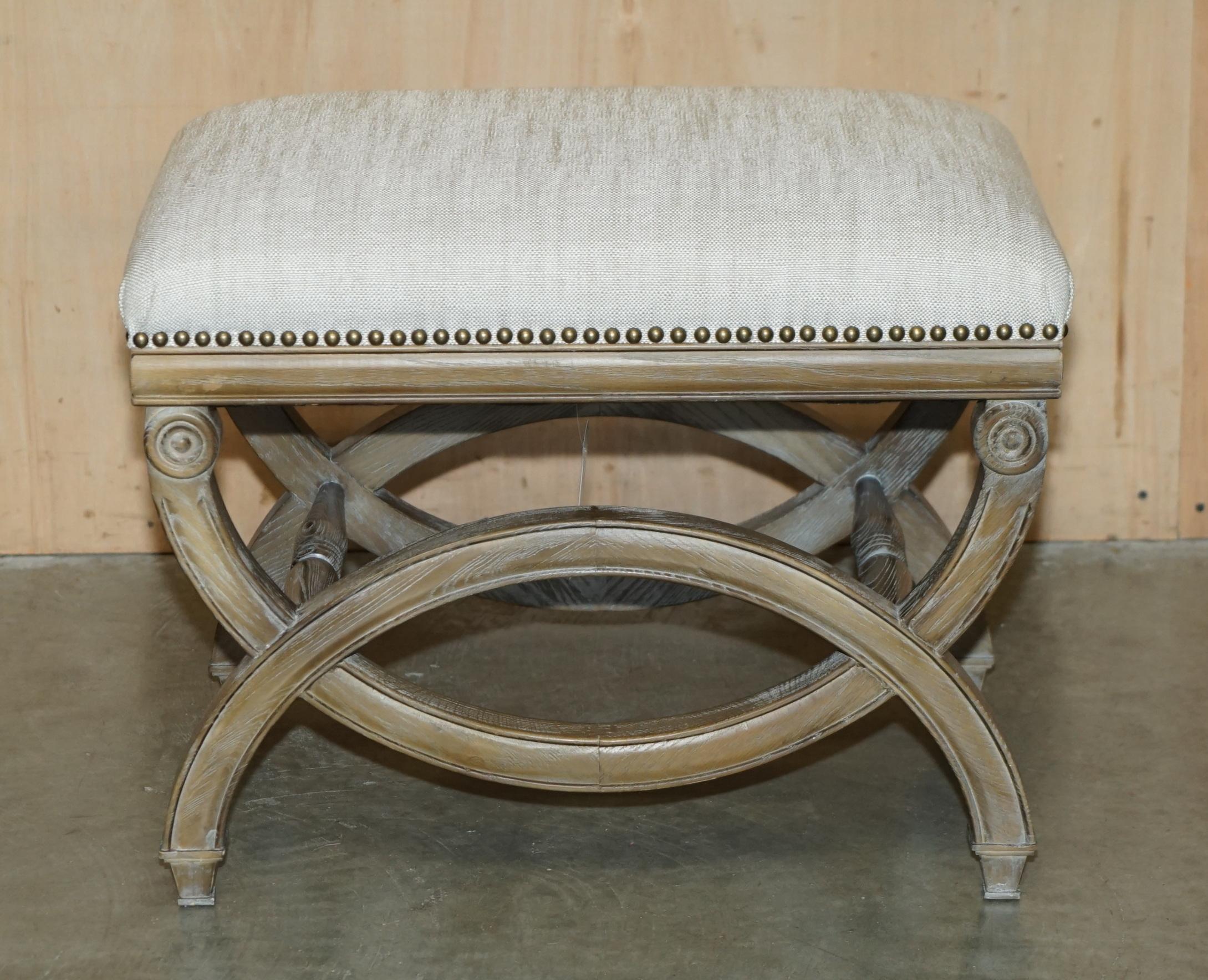 Royal House Antiques

Royal House Antiques is delighted to offer for sale this lovely brand new exdisplay Regency style dressing table or Piano stool with a carved Beech wood frame and Oatmeal upholstery 

Please note the delivery fee listed is just