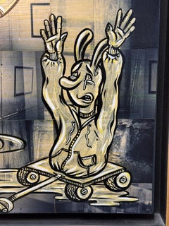 Nicely Framed Original Graffiti Collage Art