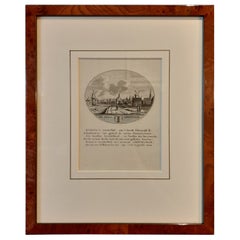 Vue joliment encadrée sur le "Spaarndammerdijk" à Amsterdam, Pays-Bas, 1795