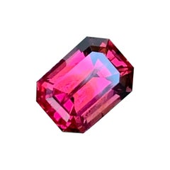 Pierre grenat non sertie rouge rosé joliment, 1,05 carat, grenat bijouterie grenat