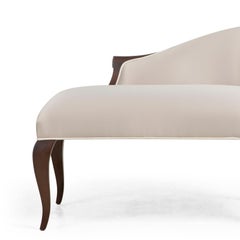 Nicely Tall Sofa with Mahogany Structure and High Quality Fabric